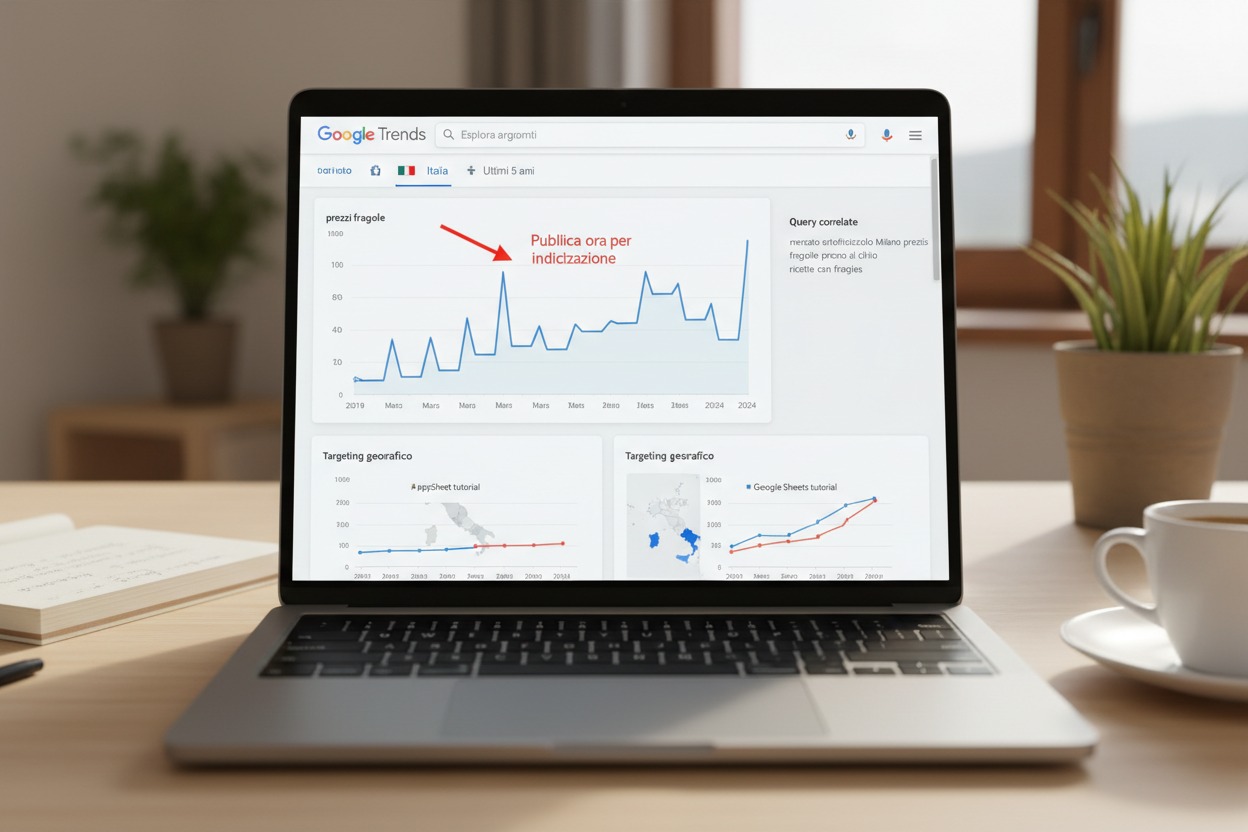 Google Trends mostra l'andamento nel tempo delle ricerche su Google